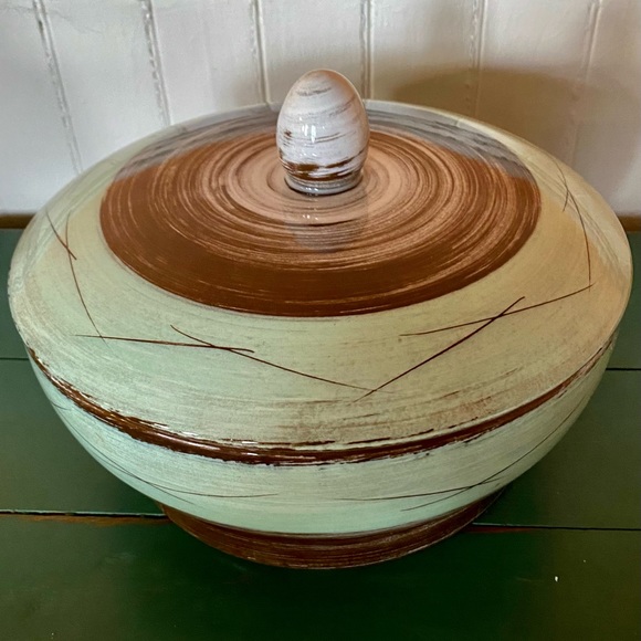 Santa Anita Ware Vieri Other - SANTA ANITA WARE LG. COVERED Bowl/ Casserole 9” MCM 1950s